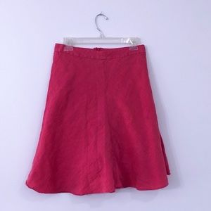Banana Republic pink flare skirt